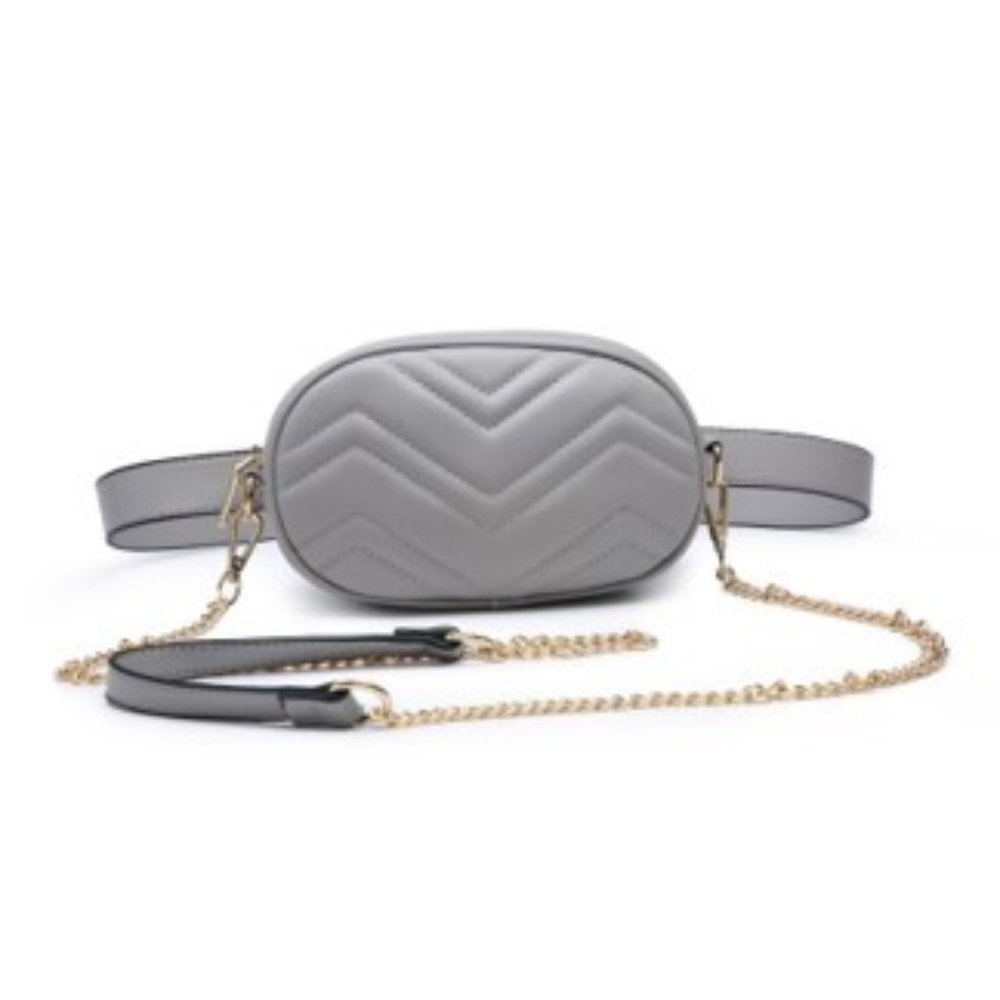 Chevron Convertible Belt Bag/Crossbody